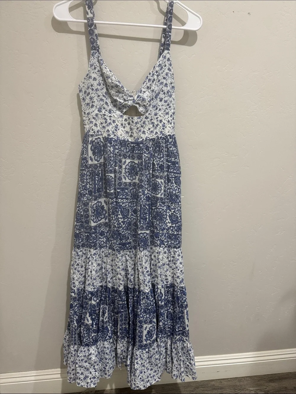 Abercrombie & Fitch Floral Tiered Maxi Dress